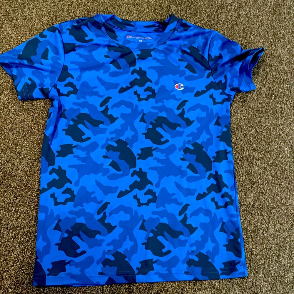 Blue camo tee